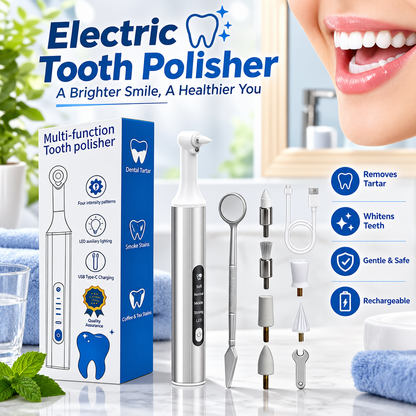 Electric Tooth Polisher with LED Light & 4 Modes