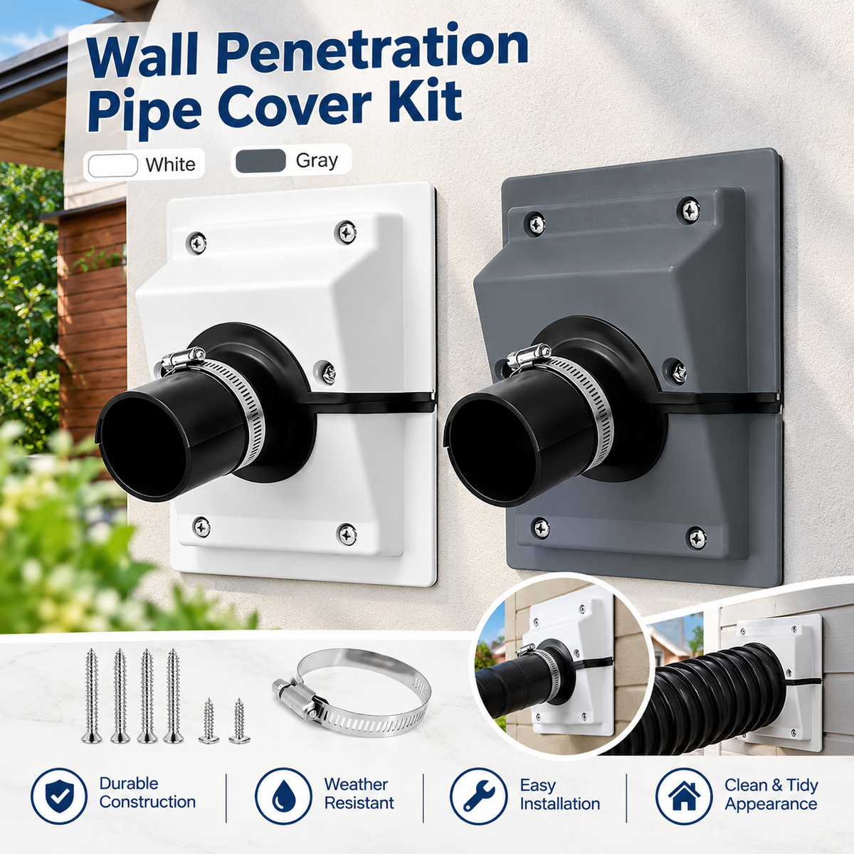 Wall Penetration and Line-Set Cover Kit