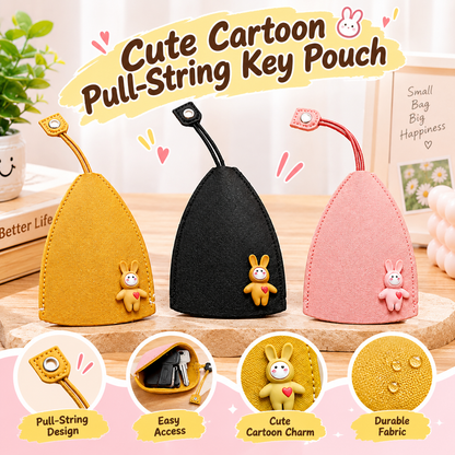 3PCS Cute Cartoon Pull-out Key Case