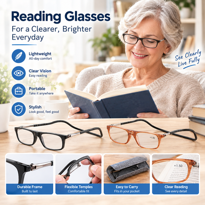 Unisex Lightweight Presbyopia Glasses with Presbyopic Lens