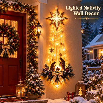 Bethlehem Star of Faith – Lighted Nativity Wall Decor