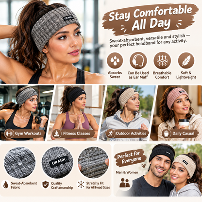 Women's 4-Pack Soft Knit Fringe Headband Accessory