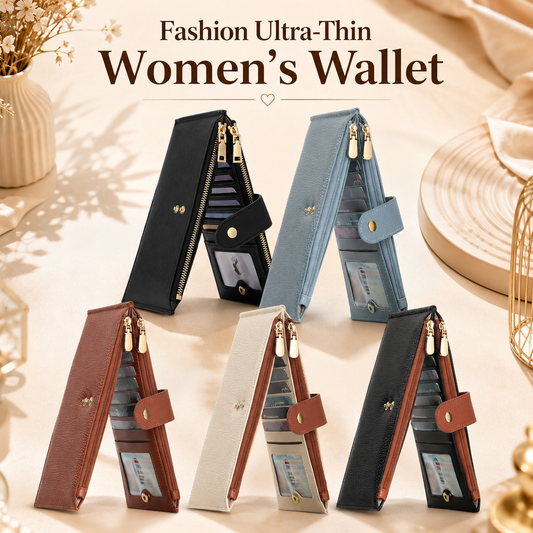 Stylish ultra-slim women's wallet