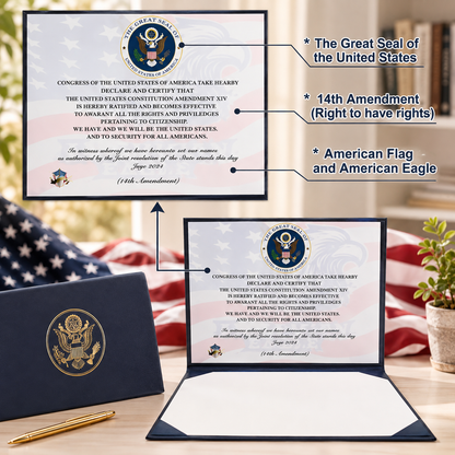 Certificate Holder Folder for US Citizenship