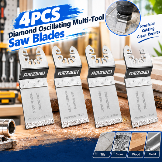 4PCS Diamond Reciprocating Multi-Tool Saw Blade