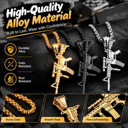 Military-style streetwear pendant necklace