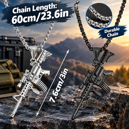 Military-style streetwear pendant necklace