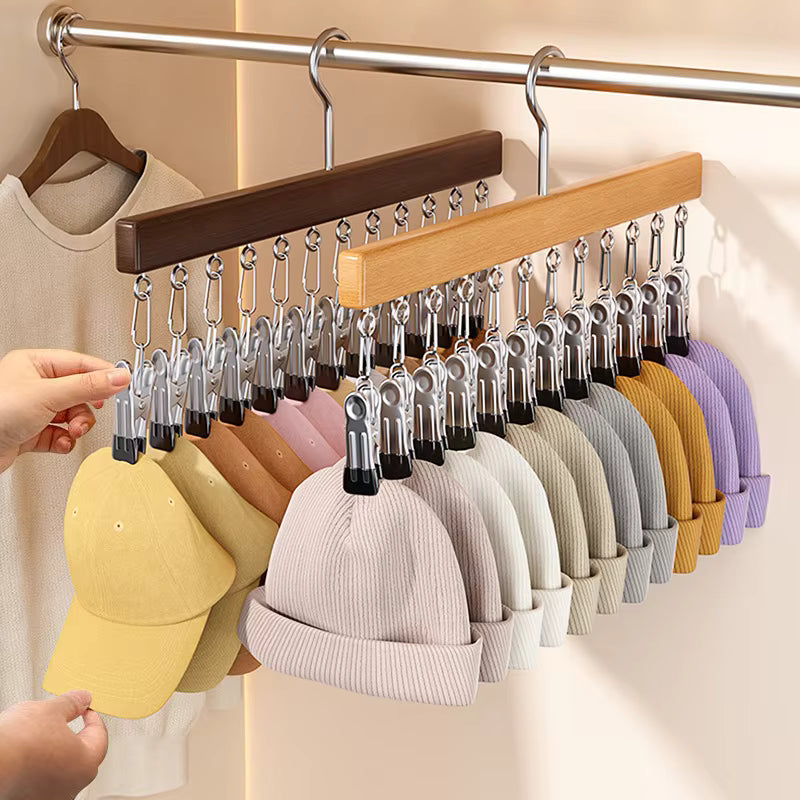 Hooks for Hanging Adhesive Hooks Solid Wood Hat Storage