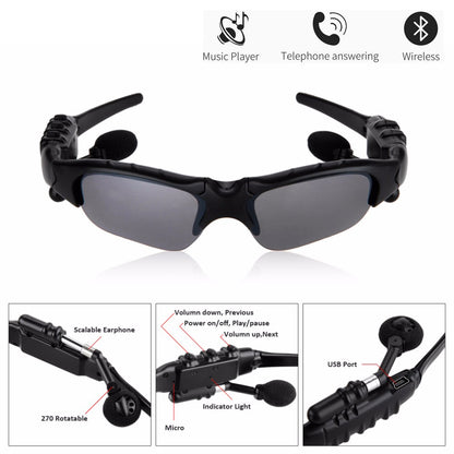 Wireless Bluetooth MP3 Sunglasses Polarized Lenses Music Sunglasses