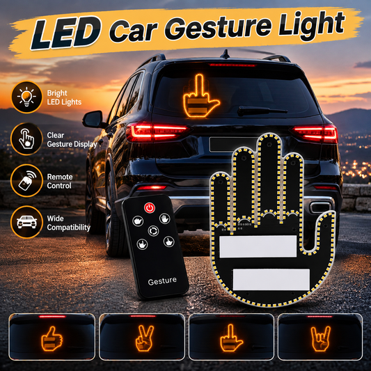 Remote-Controlled LED Car Gesture Light