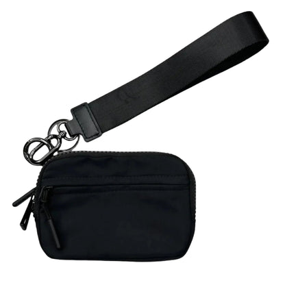 Zippered Wristlet Wallet with ID Window, 8+ Card Slots, Lipstick Holder, Detachable Strap & Keychain