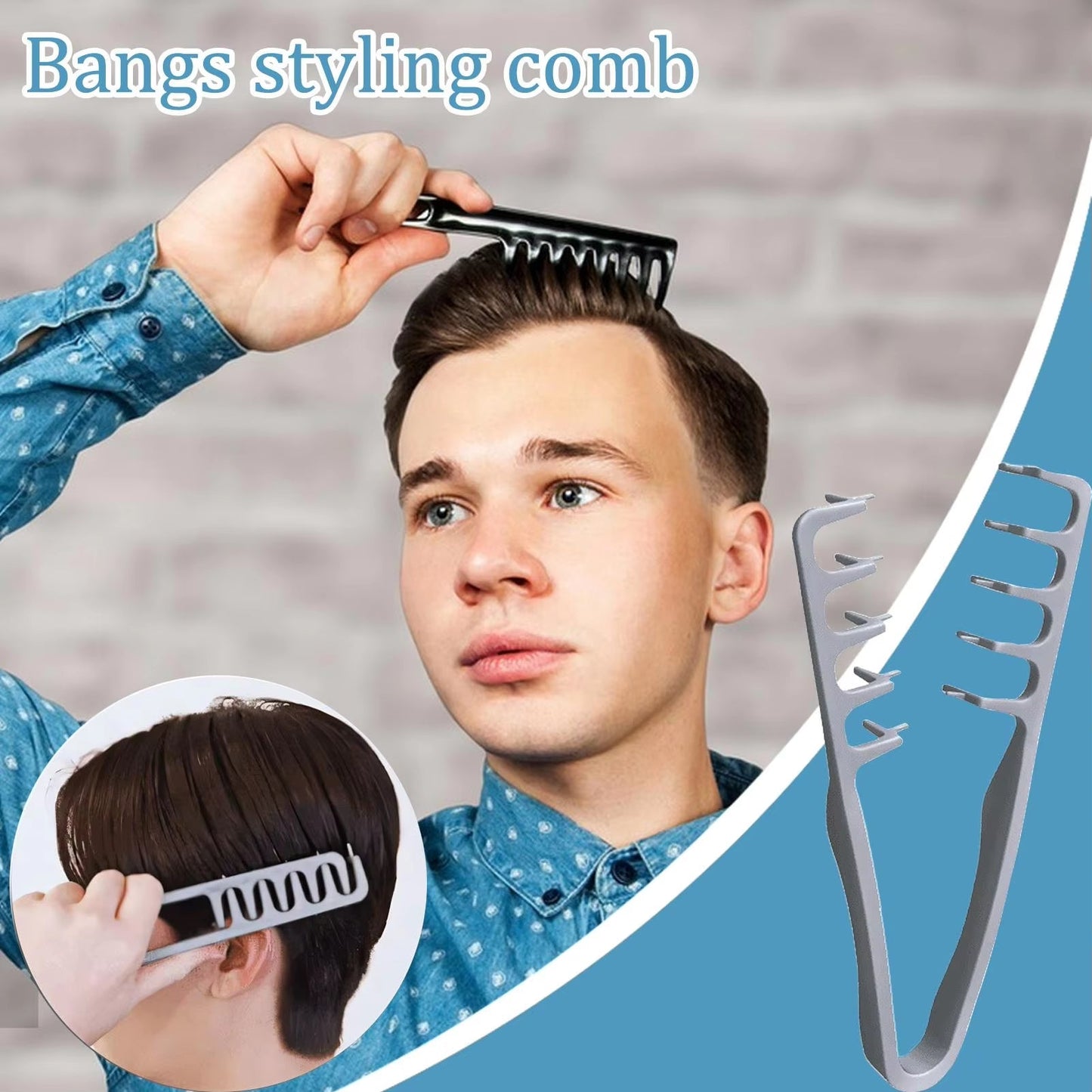 Fluffy Textured Styling Wide-Tooth Comb for Fluffy Hair Roots