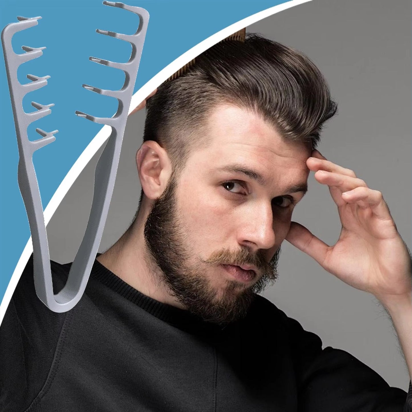 Fluffy Textured Styling Wide-Tooth Comb for Fluffy Hair Roots