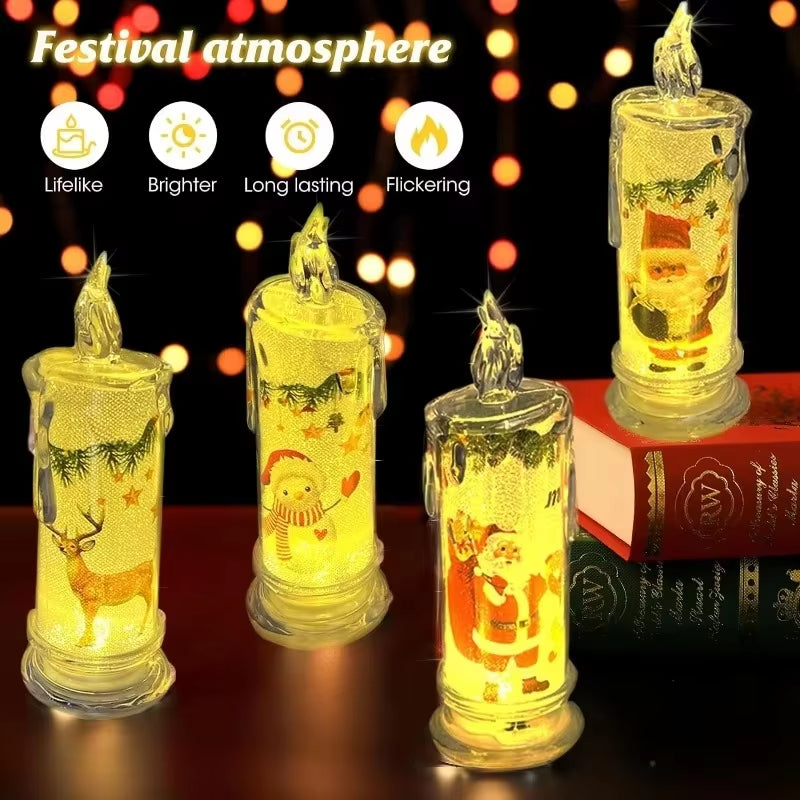 Flameless LED Christmas Candle Lights - An Elegant & Safe Holiday Decor