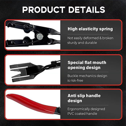 2PCS Trim Clip Removal Pliers Set for Door Panel, Dash, Headlight Repair & Installation