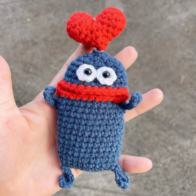 Handmade Crochet Key Case/Holder, Cute Sausage Mouth