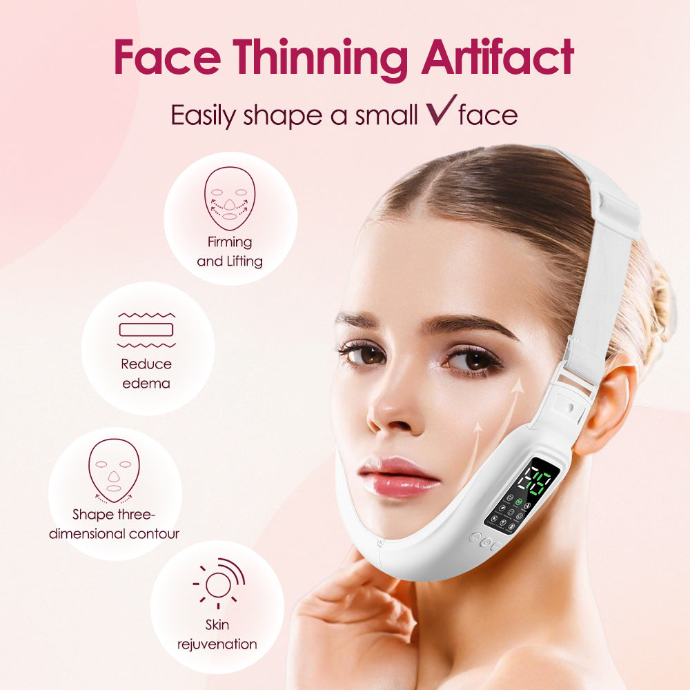 V Face Beauty Device for Woman 8 Modes and 15 Intensity Levels Electric Double Chin Device
