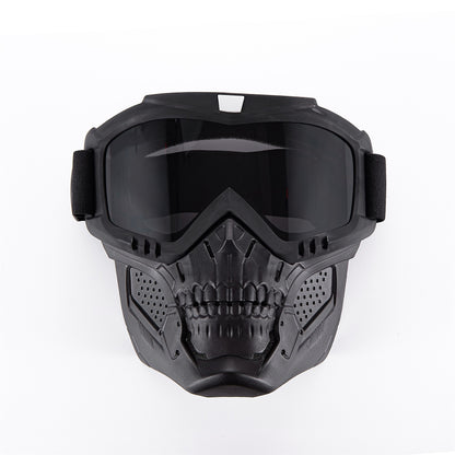 Motorcycle Goggles with Removable Face Mask
