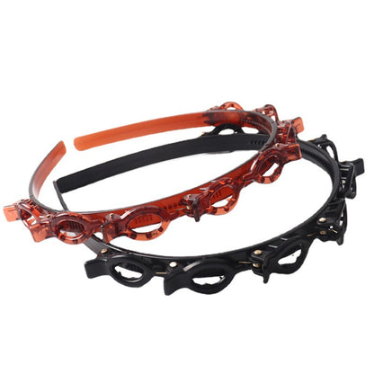 2Pcs Hairpin Headband with Clips, 5.2in * 4.5 in Hair Accessories