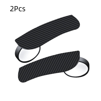 2PCS 2-in-1 Rain Eyebrow Reversing Side Rearview Mirror, 360° Adjustable Reflective Protective Cover
