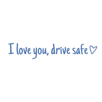 I Love You Drive Safe Vinyl Car Rearview Mirror Stickers 4 PCS