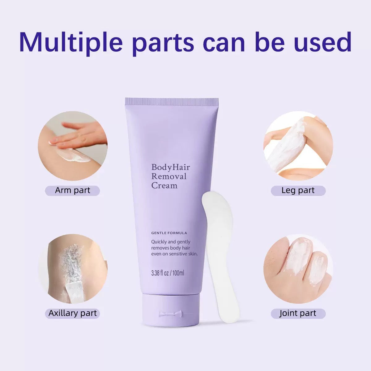 Body Hair Removal Cream for Women & Men- Hair Removal for Body Legs 2-in-1