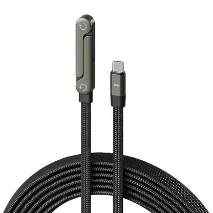 Sideways Phone Charger, 240W Fast Charging Cable, Invisible Stand Charging Cable