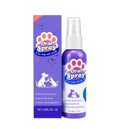 Teeth Cleaning Spray for Cats and Dogs, Removes Teeth Stains and Freshens Breath