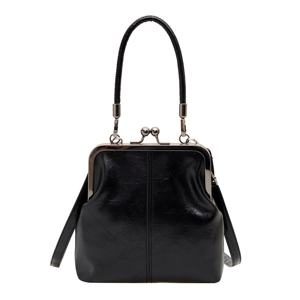 2026 Retro Style Crossbody Bag, Vintage Small Kisslock Frame Bag