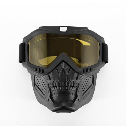 Motorcycle Goggles with Removable Face Mask