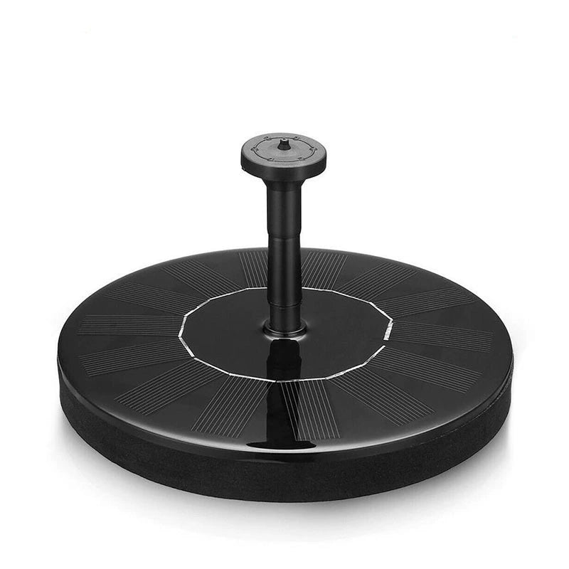 Floating Solar Powered Water Fountain Pump with 2 Nozzle 4 Spray Muff