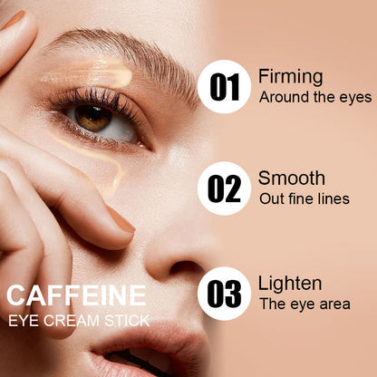 Caffeine Eye Cream Stick,Eye Cream for Anti-Aging Dark Circles Puffiness