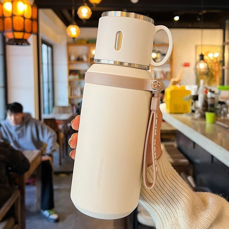 Vacuum Insulated Travel Mug | Stainless Steel | Tea-Water Separation Design
