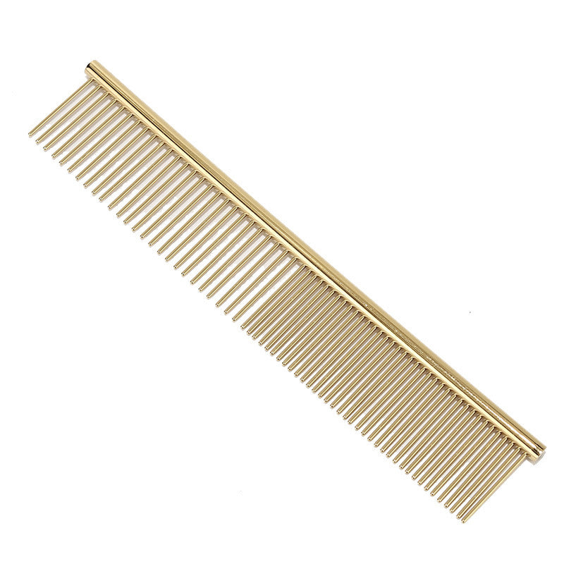 Pet Combs Stainless Steel Teeth with Rounded Ends for Knots Mats Loose Hair Removal