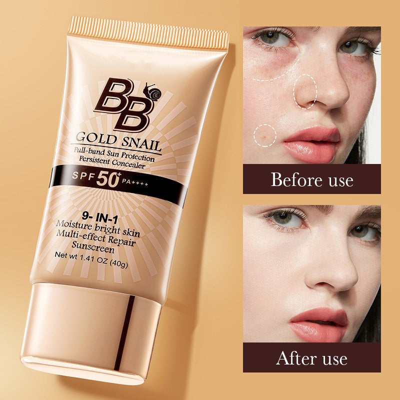 Snail BB Cream SPF 50 Foundation, Tinted Moisturizer for Face with SPF 50 Colour Correcting Self Adjusting