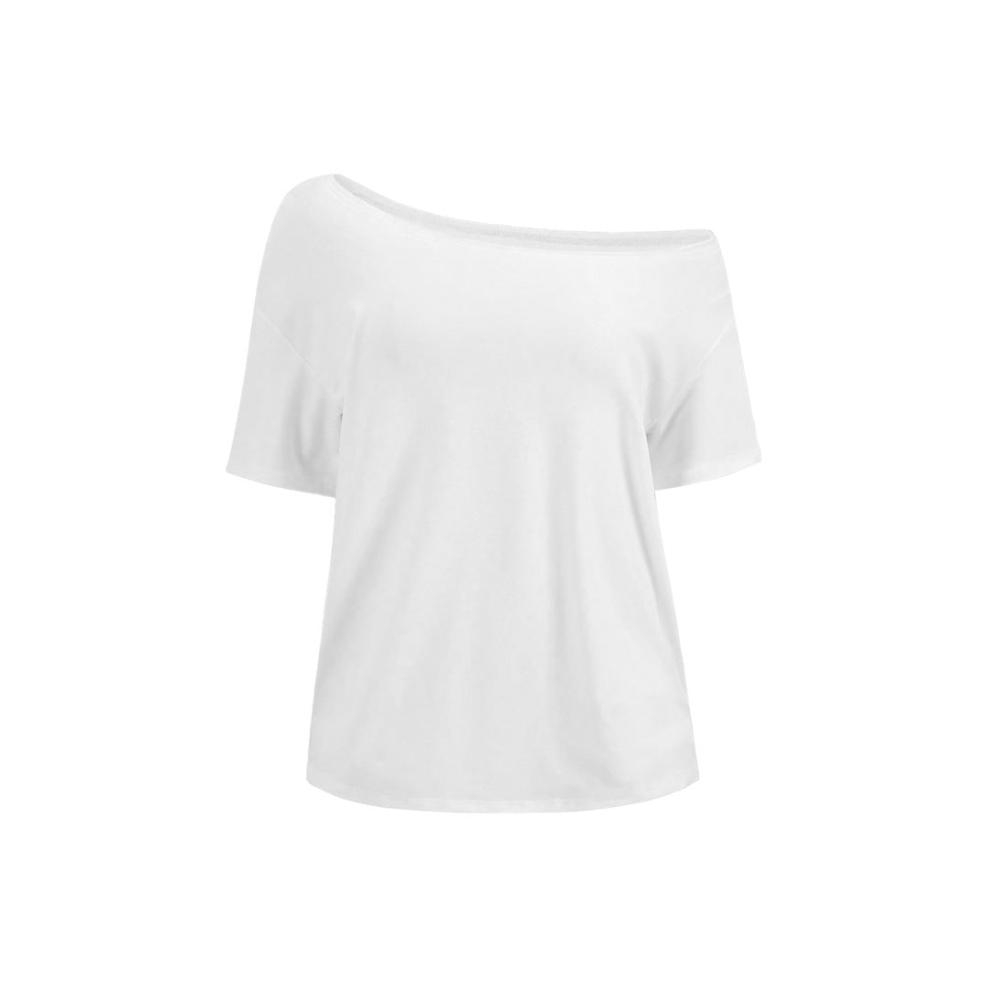 Off The Shoulder Top, Short Sleeve Basic T-shirt