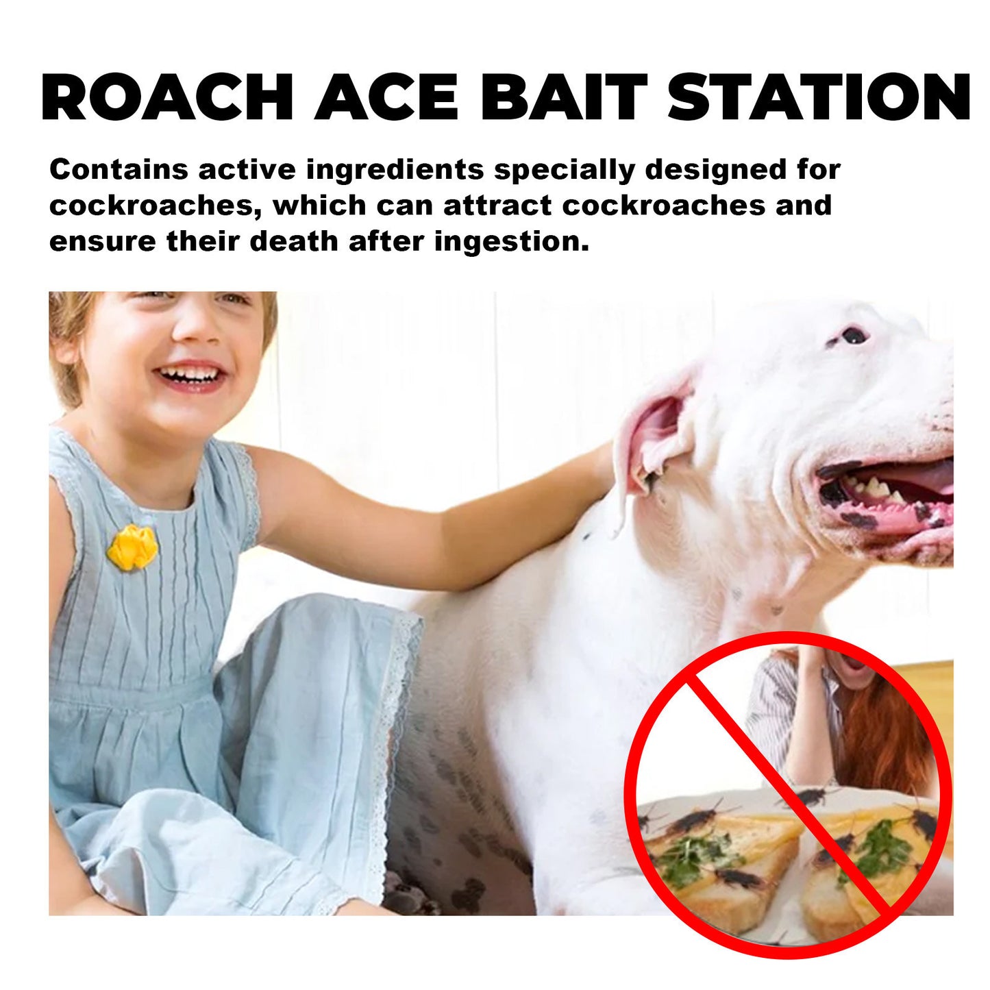 8PCS Roach Bait & Killer - Roach Repellent Stations for Nest Repellent of Indoor Infestations