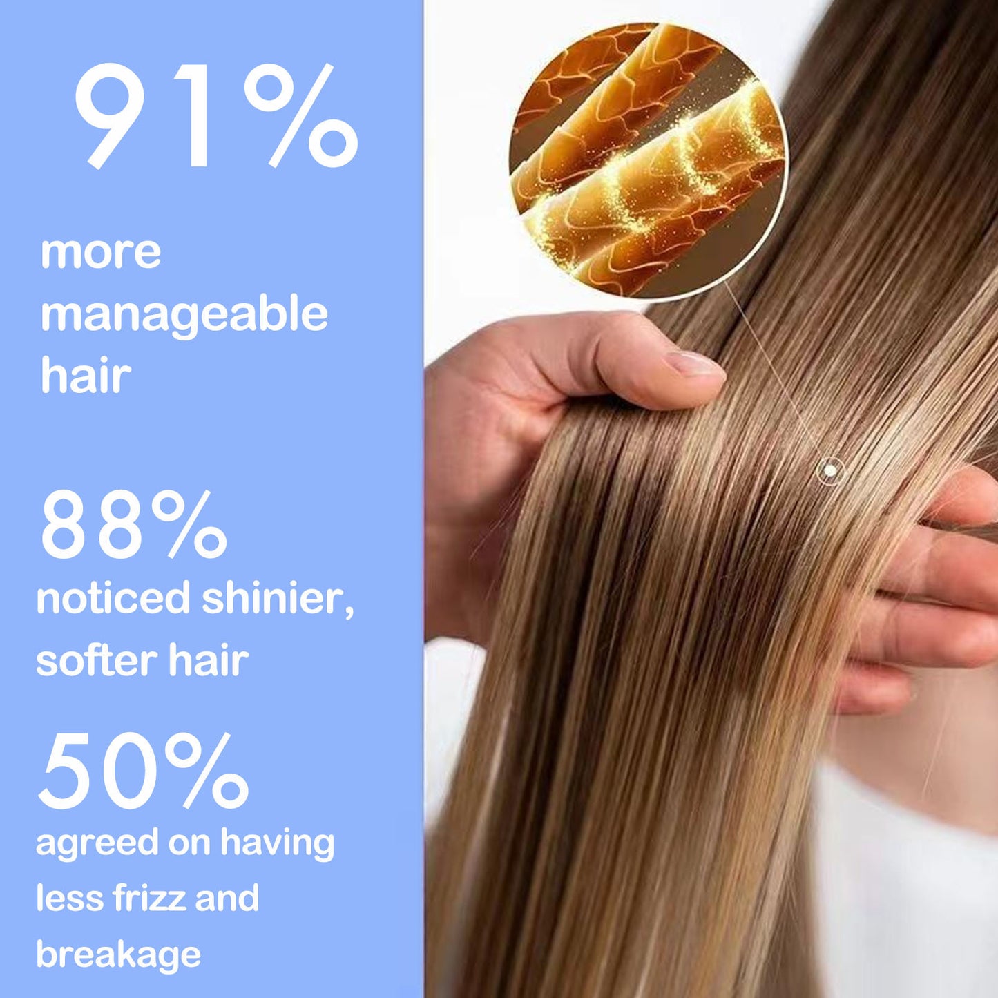 Hair Oil 40 Capsules with Keratin, Argan Oil & Jojoba Oil