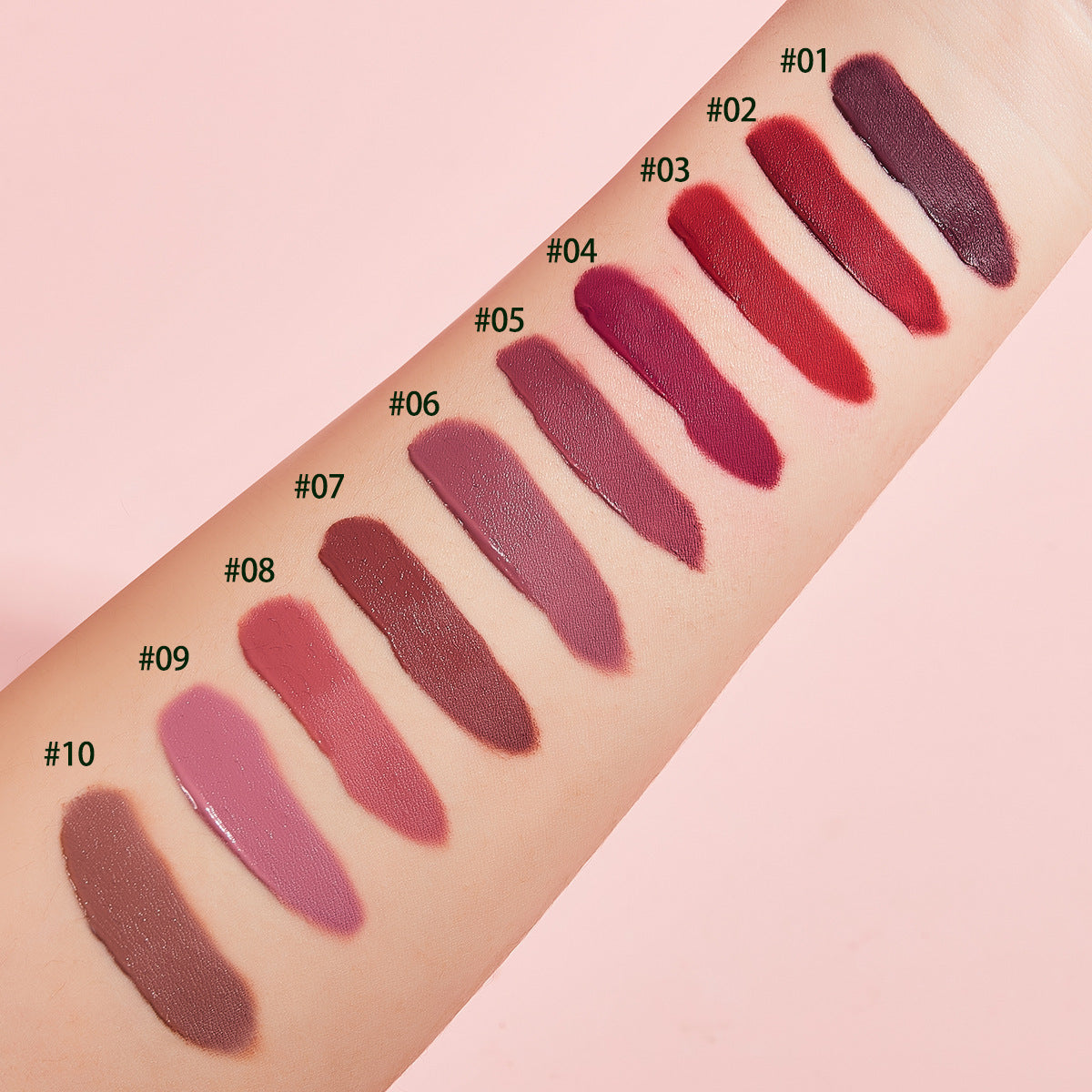 Fashion 10 Pieces/Set Lip Gloss Velvet Lipstick
