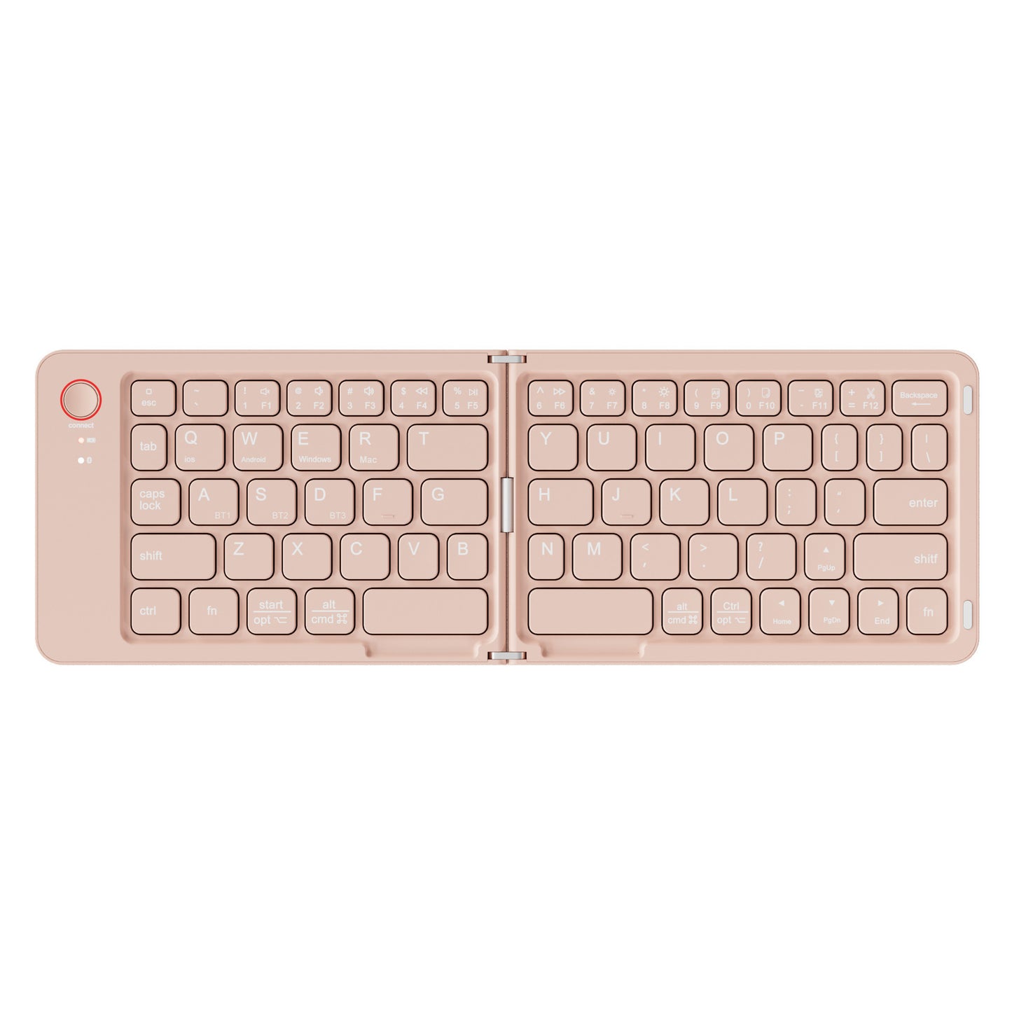 Portable Wireless Mini Foldable Bluetooth Keyboard , Ultra-Slim Aluminum Travel Folding Keyboards