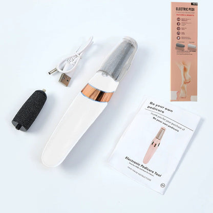 Electric Foot Callus Remover With Two Speed Level & LED Light