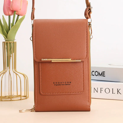 Small Crossbody Cell Phone Bag for Women, Mini Shoulder Purse with Credit Card Slots