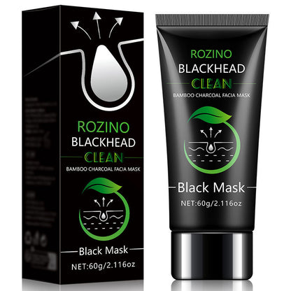 Bamboo Charcoal Blackhead Remover Mask - Peel Off Face Mask for Face & Nose, Deep Cleansing Pore Treatment for Blackheads