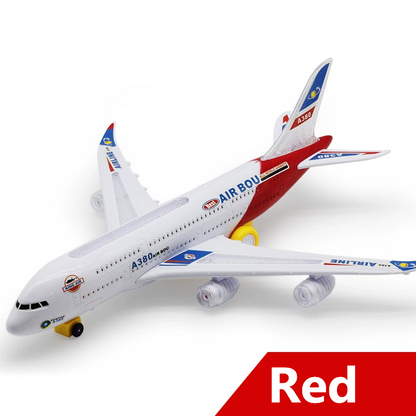 Airbus Plane with Flashing Lights Bump-N-Go A380 Model Toy