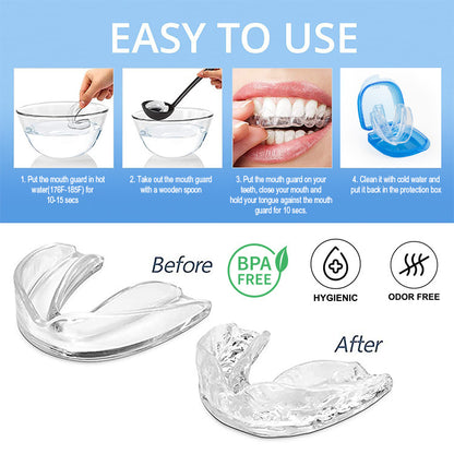 Invisible Dental Trays — BPA-Free — Ultra-Thin & Moldable, Perfectly Fits Every Tooth (Pack of 4)