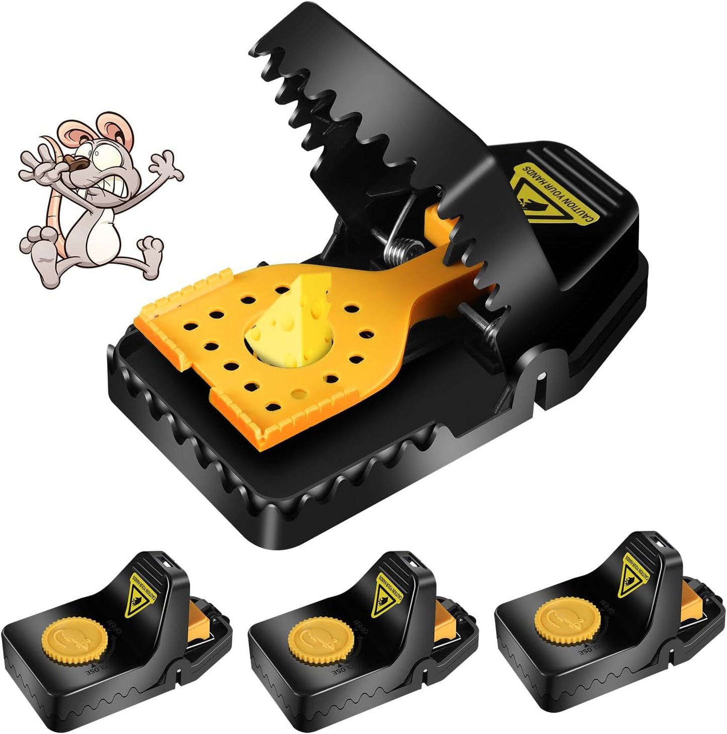 4-Pack High-Sensitive & Reusable Mouse Trap