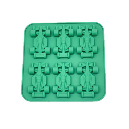 Silicone Racing Car Jello Molds,6-Cavity 3D No-Plastic,Easy Release