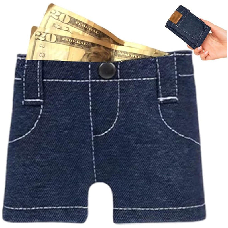 👛 "Pocket Pants" Mini Jeans Wallet
