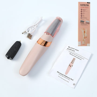 Electric Foot Callus Remover With Two Speed Level & LED Light