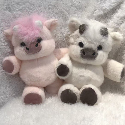 13.8in Playful Calf Stuffed Animal - Compact Size for On-the-Go Fun